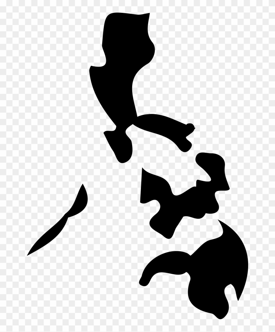 Png File Svg - Philippine Map Clipart Black And White Transparent Png