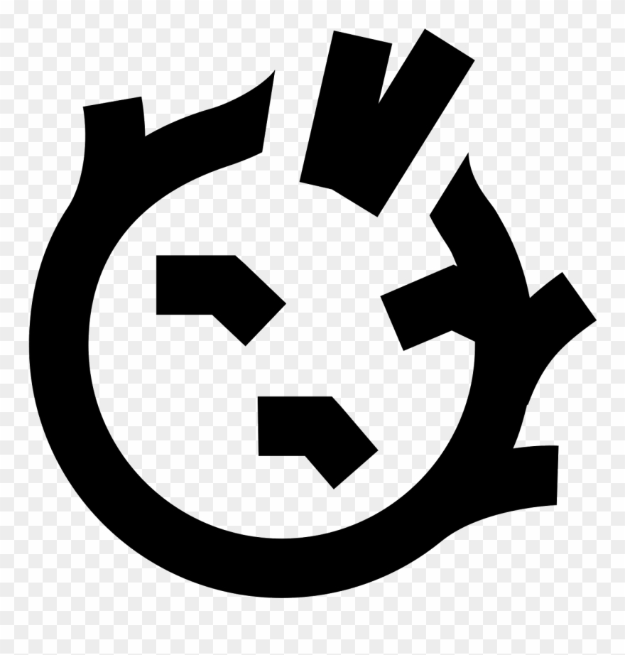 The Image Is Of A Rounded Shape With A Few Spikes Coming - Emblem Clipart