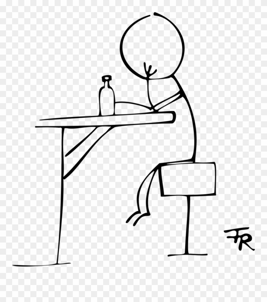 The I M Drinking To Get By - Line Art Clipart
