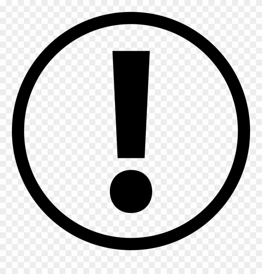Exclamation Mark Inside A Circle Comments - Resistant Icon Clipart