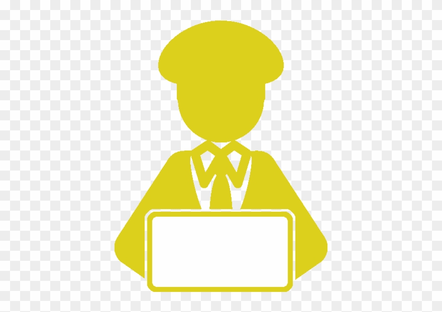 The Driver Waits For You At The Door - Cartoon Clipart