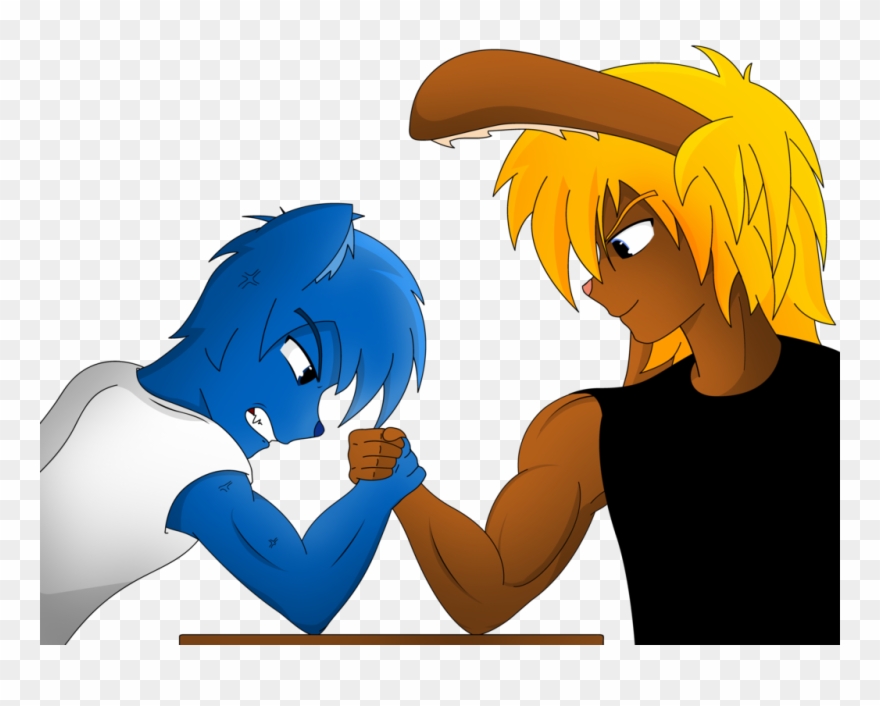 What Muscles Are Used In Arm Wrestling - Cartoon Clipart