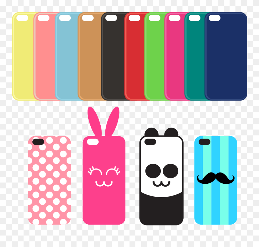 Iphone 7 Clipart Cellular Phone - Cell Phone Case Vector - Png Download