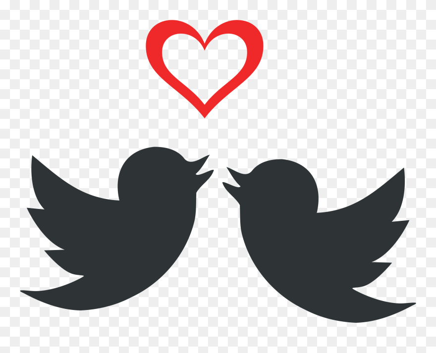 Lovebird Heart Can Stock Photo - Twitter Logo Pink Png Clipart