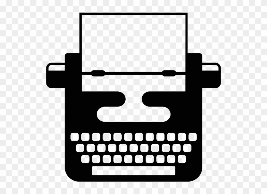 Typewriter Icon Transparent Background Clipart