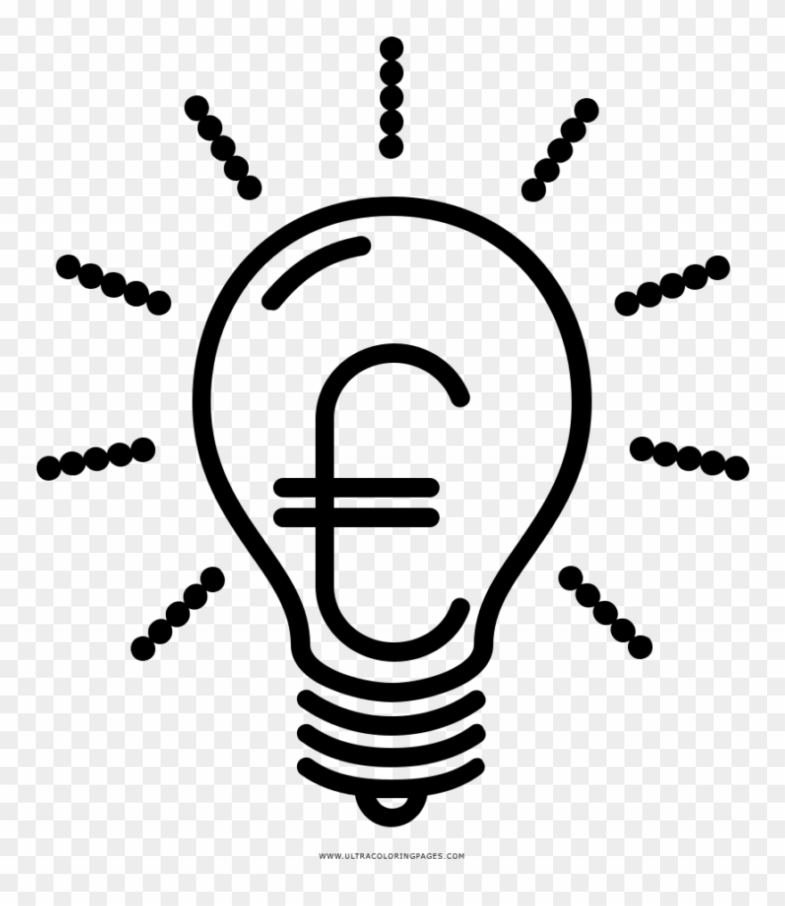 Light Bulb Coloring Pages - Лампа Рисунок Clipart