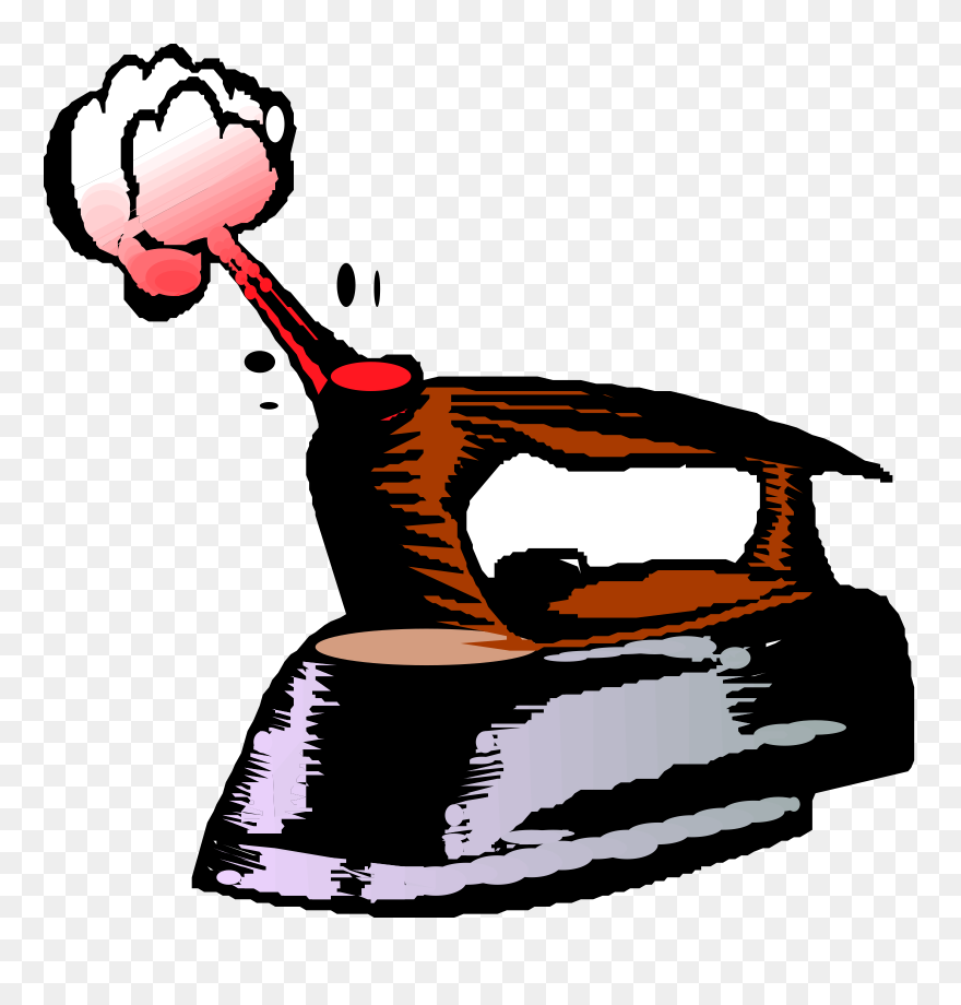 Steam Iron Clipart - Steam Clip Art - Png Download