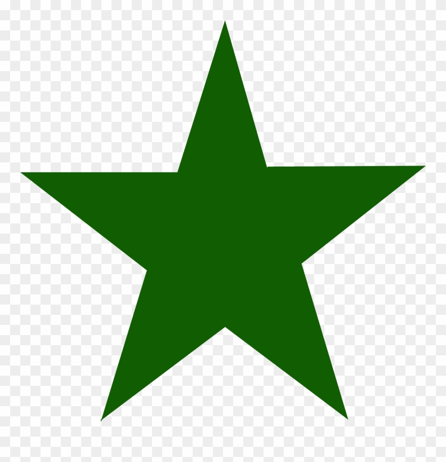 The Green Star - Star Green Clipart