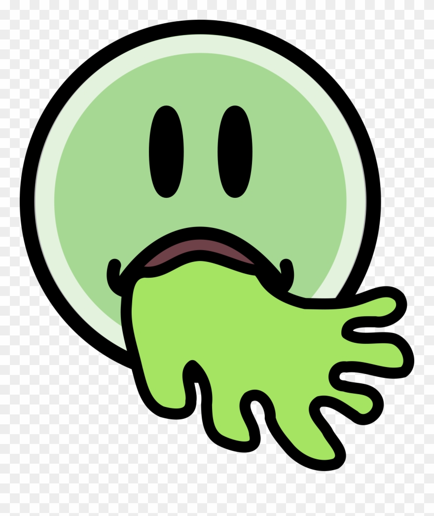 Clip Art Black And White Library Throwing Up Clipart - Vomit Clipart - Png Download