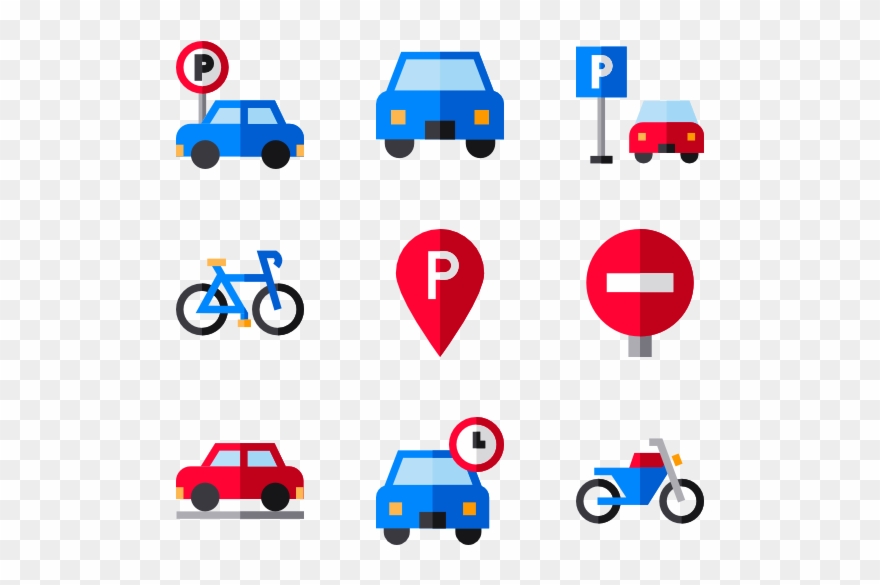 Parked Car Icons - Car Parking Icon Png Clipart