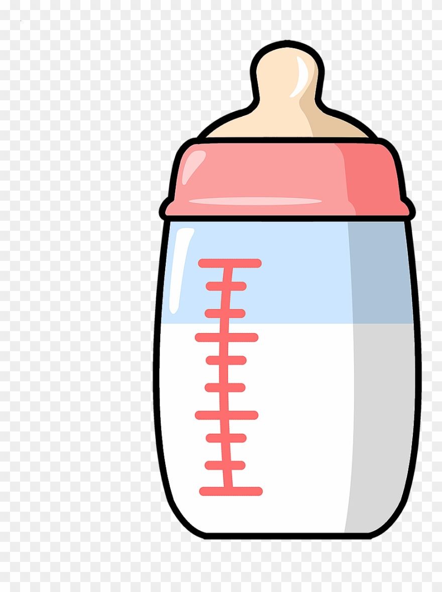 Bottles Infant Transprent Png Free - Baby Milk Bottle Cartoon Clipart