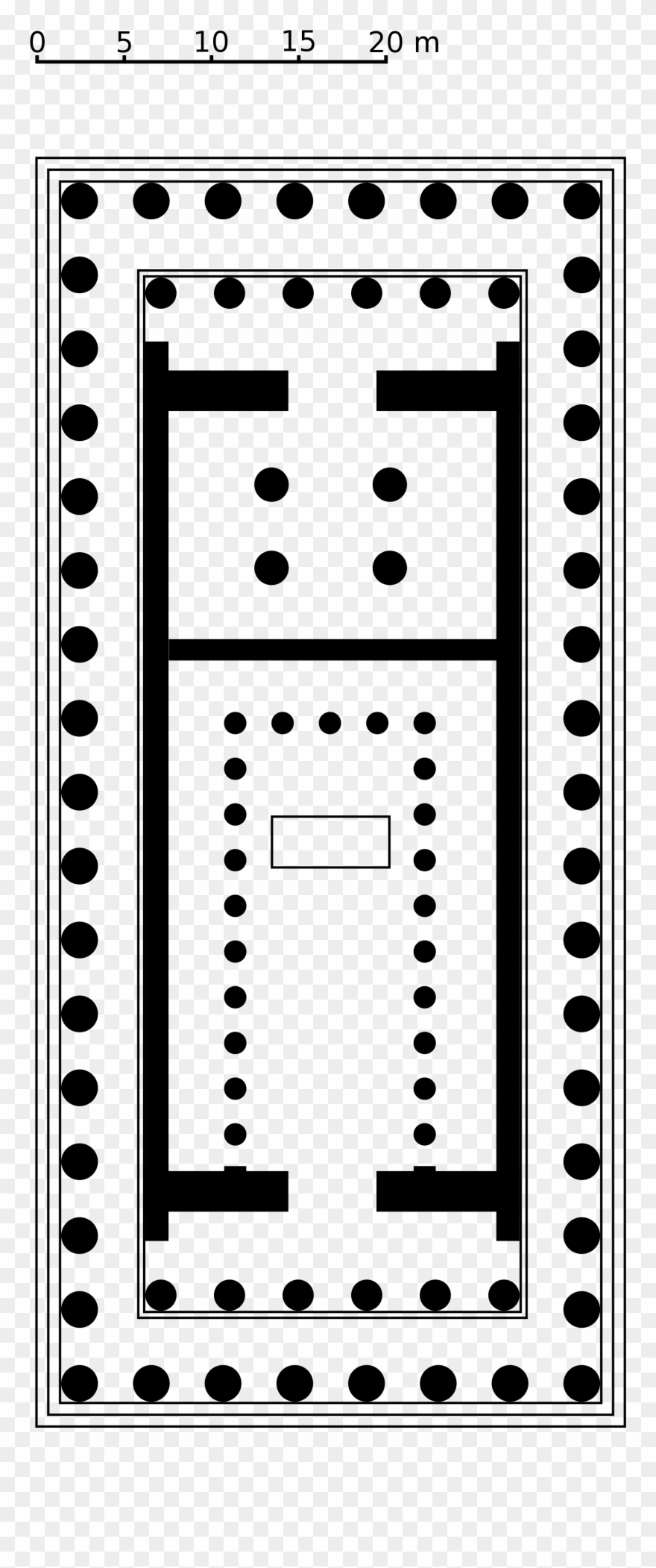2000px Parthenon Top View - Parthenon Top View Clipart