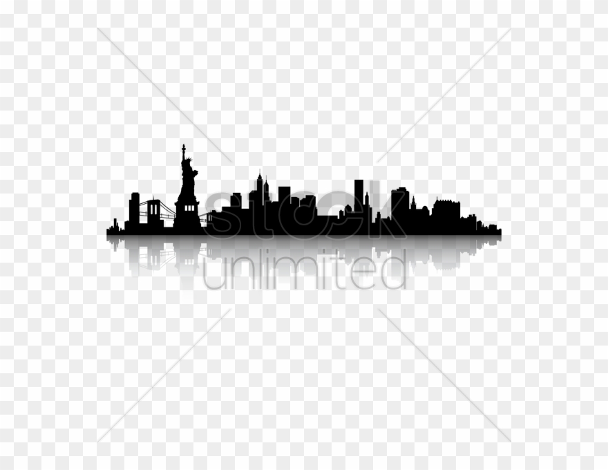 Image Of Chicago Skyline Clipart - New York City Skyline Black And White Clipart - Png Download