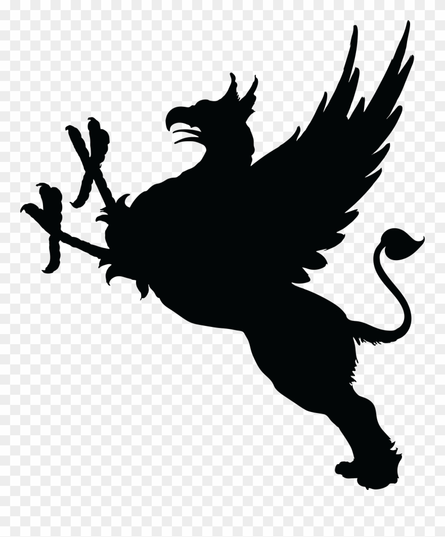 - Eps, - Svg, - Free Clipart Of A Silhouetted Griffin - Griffin Silhouette - Png Download