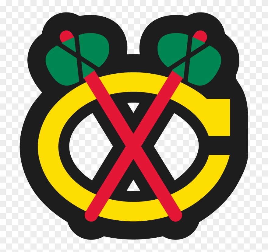 Blackhawks Logo Cliparts - Chicago Blackhawks Secondary Logo - Png Download