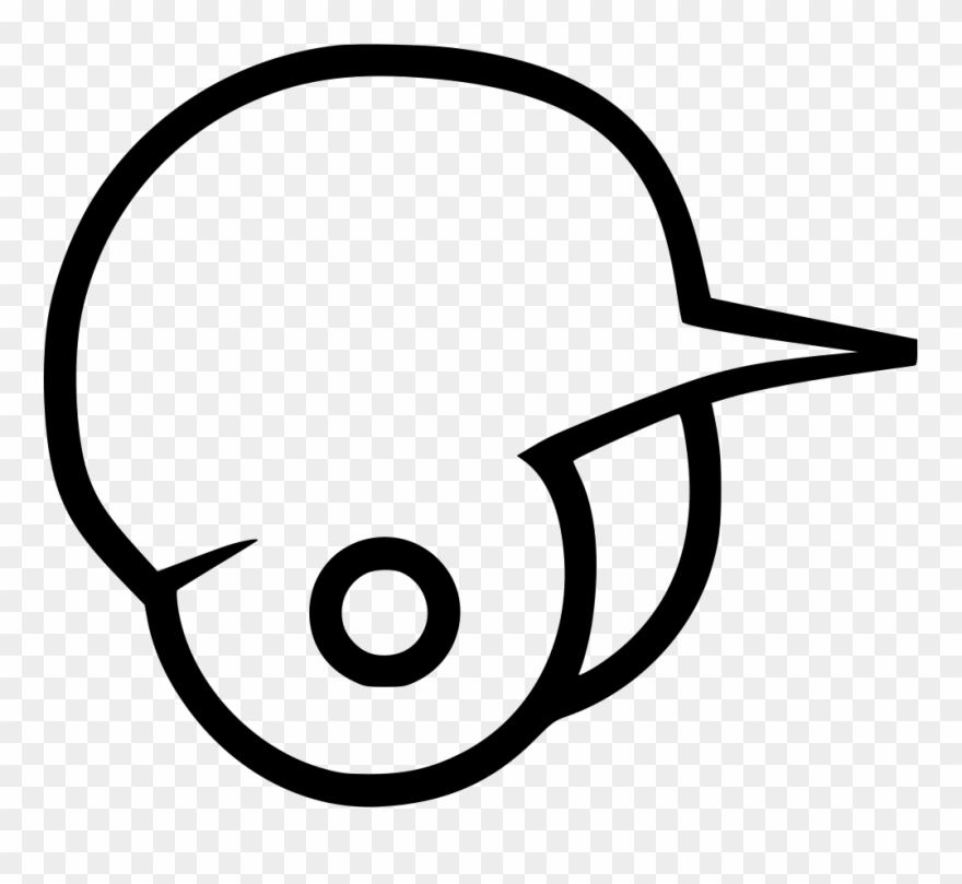 Baseball Helmet Drawing At Getdrawings Com Free - Baseball Helmet Coloring Sheet Clipart
