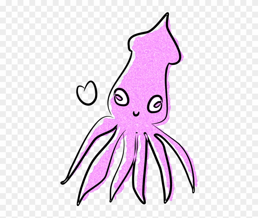 Squid Clipart Free Clipart Loving Squid Holyseamonkeys - Gambar Cumi Cumi Kartun - Png Download