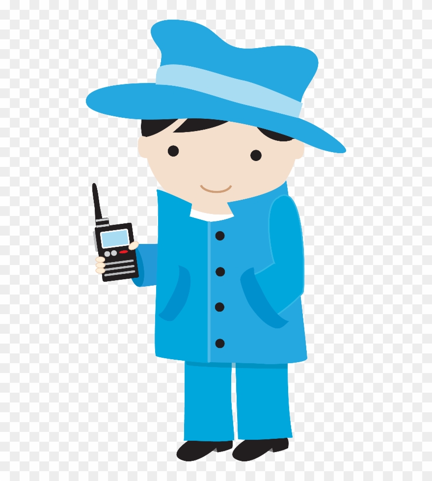 Bombeiros E Polícia - Detective Clipart