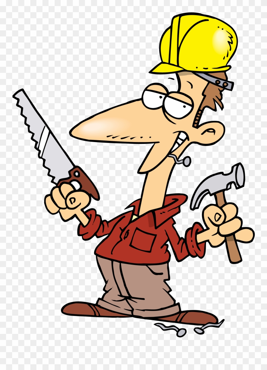 Selling A Home With Quot No Permit Quot Renovations - Cartoon Guy With Hammer Clipart