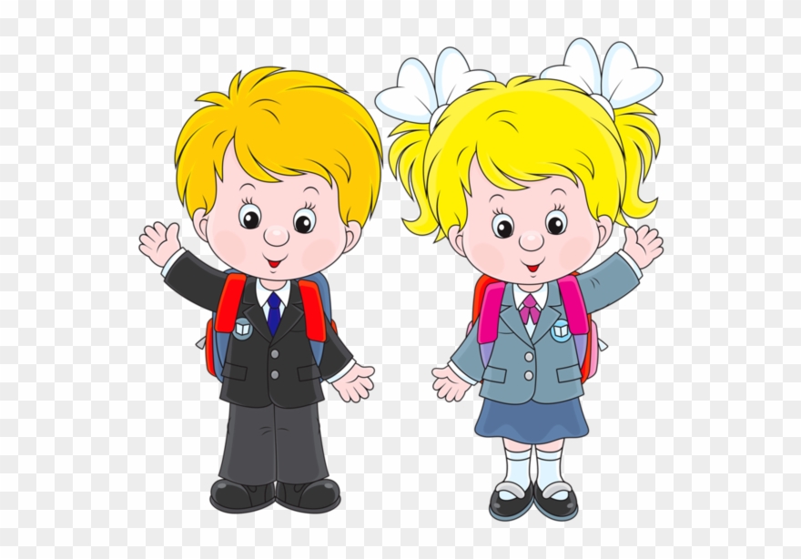 Personnages, Illustration, Individu, Personne, Gens - Boy And Girl Clip Art - Png Download