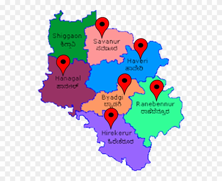 Banner Free Agriculture Clipart Commodity Market - Haveri Map - Png Download