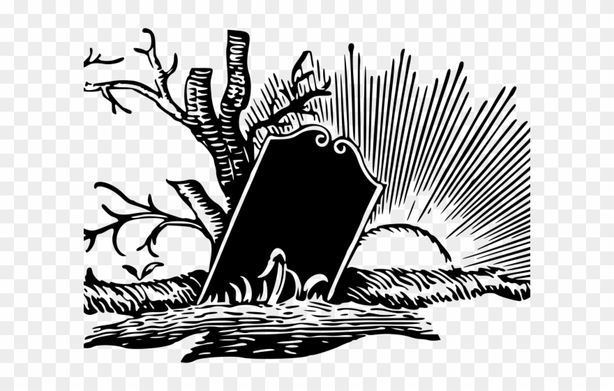 Gravestone Clipart Small - Drawing - Png Download