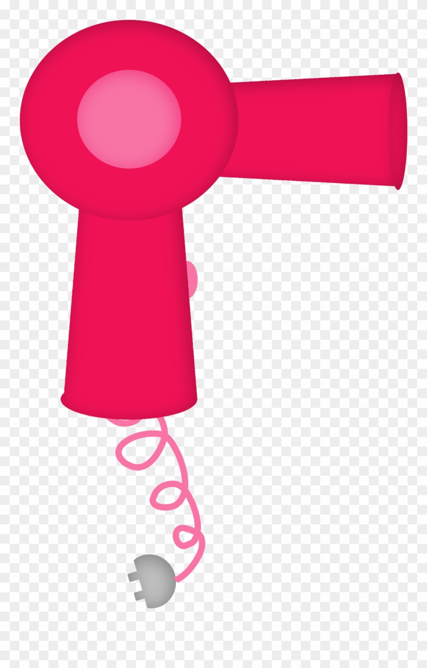 Cosmetology Clipart Hairdryer - Pink Blow Dryer Clip Art - Png Download