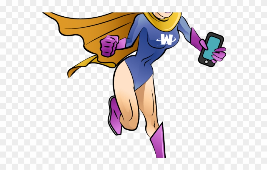 Super Girl Clipart Villain - Superhero And Villain Clipart - Png Download