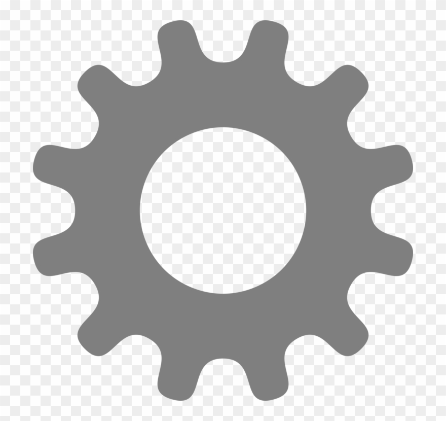 Gear Computer Icons Drawing Silhouette Art - Cog Png Clipart