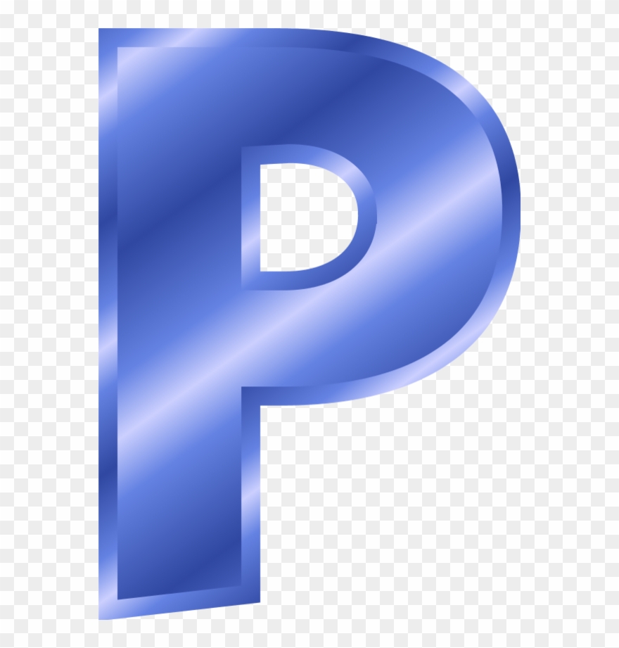 Alphabet Letter P - Blue Alphabet Letter Clip Art S - Png Download