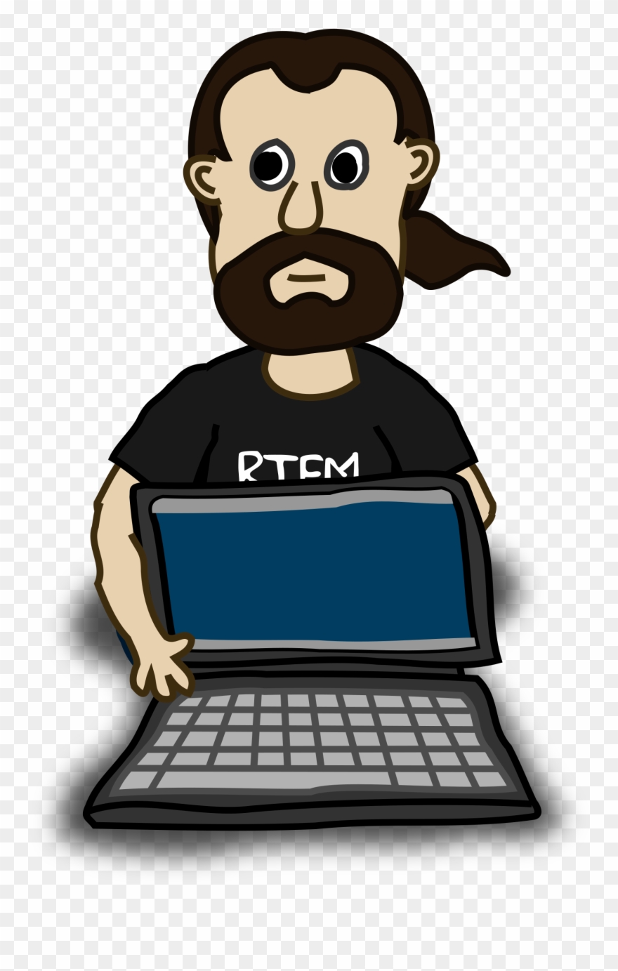 Comic Characters - Laptop - Comic Characters Clipart