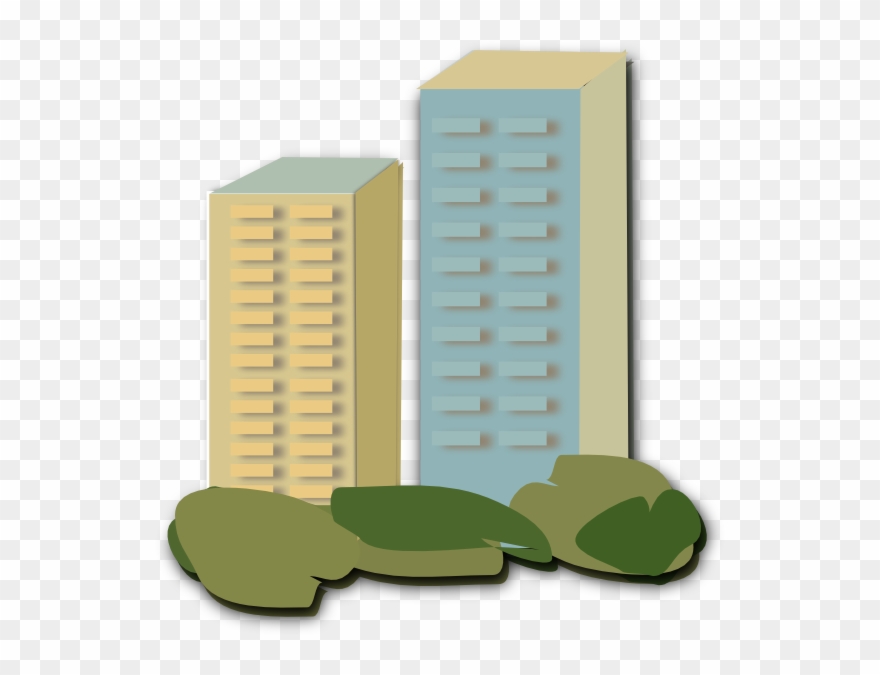 Apartment Clip Art - Block Of Flats Clipart - Png Download