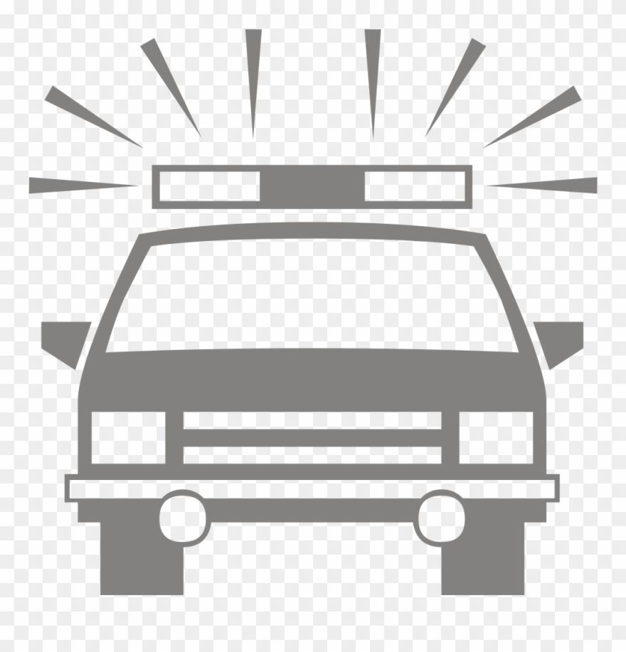 Open - Police Car Png Vector Clipart