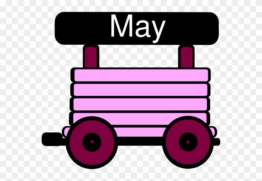 Loco Train Carriage Pink Clip Art - Loco Train Carriage Clipart - Png Download