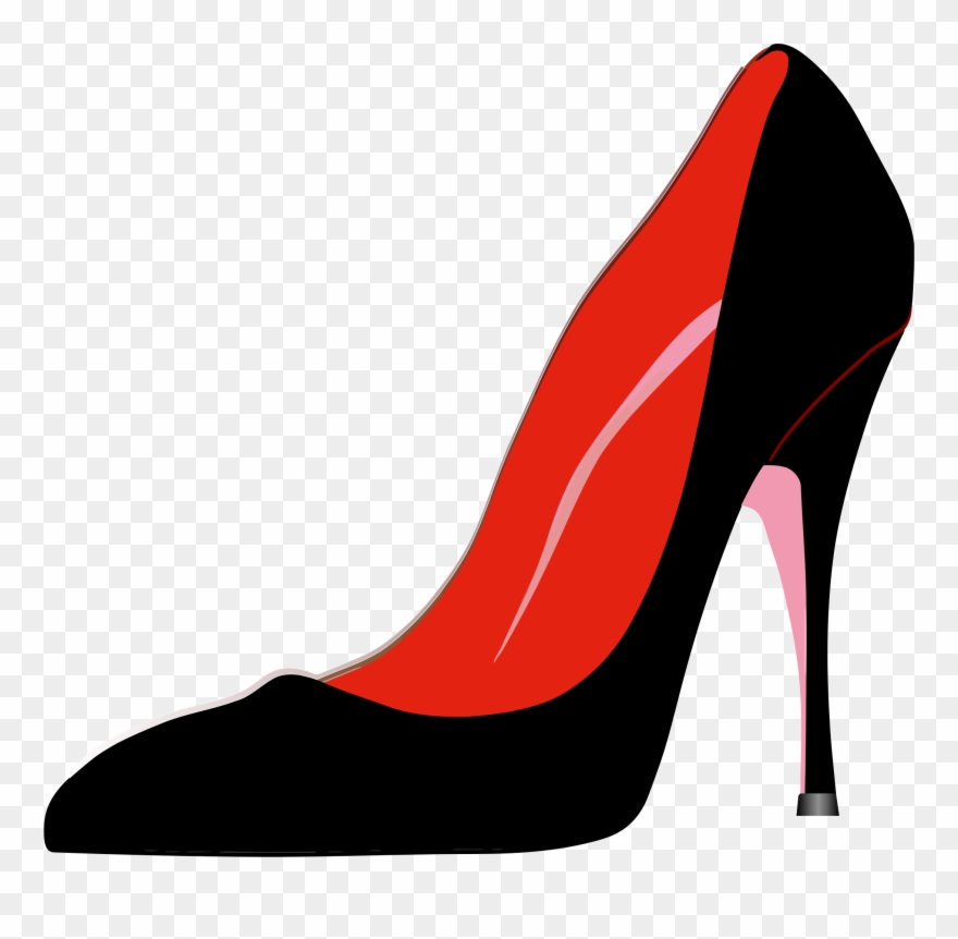 Red Shoes Clipart 8 Dance - Black And Red Shoe Clipart - Png Download