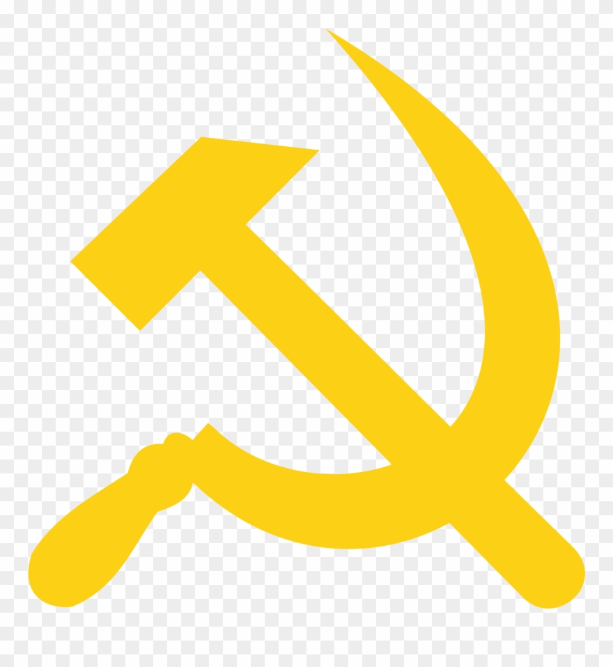 File Hammer And Sickle Transparent Svg Wikimedia - Hammer And Sickle Transparent Clipart