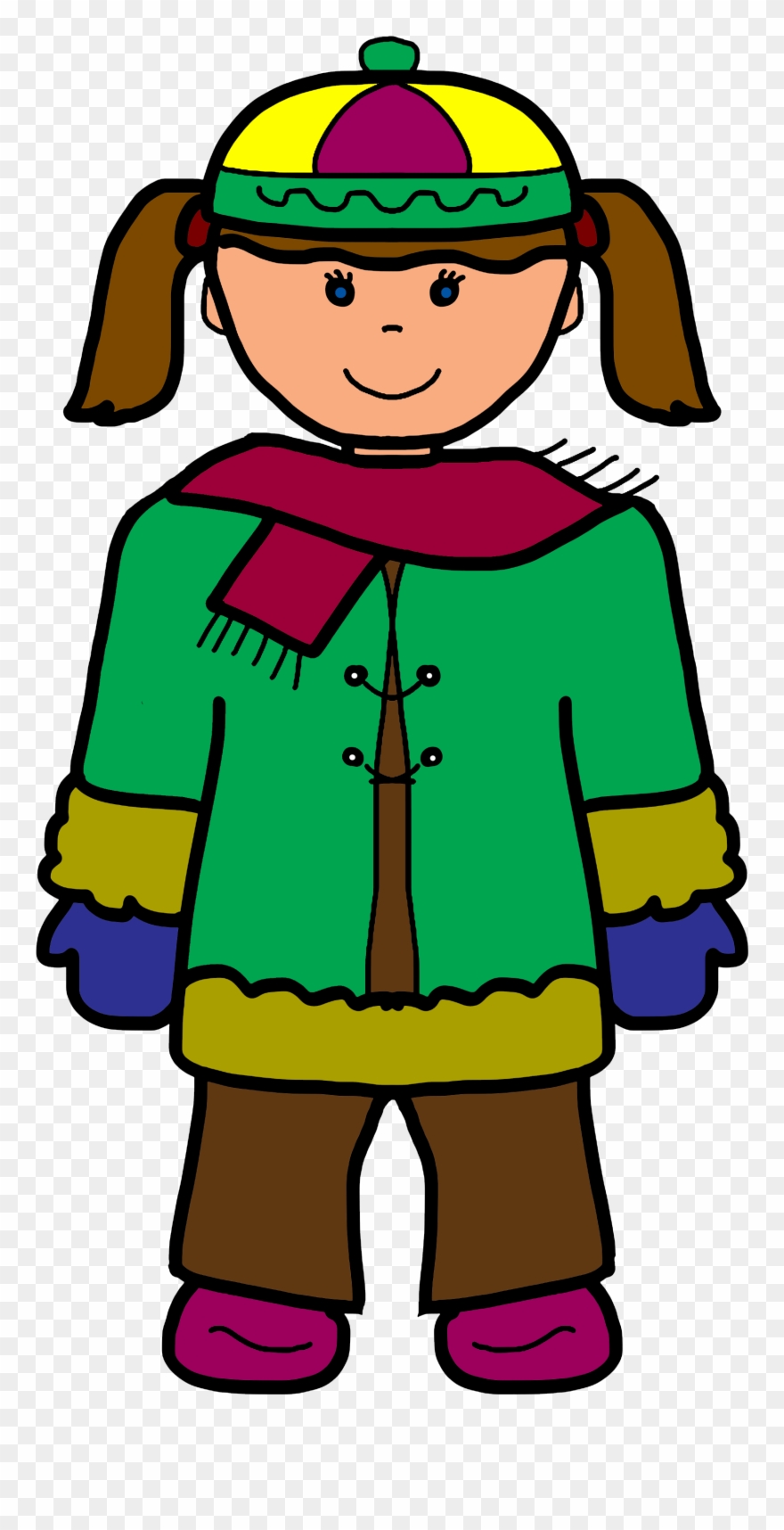 Longhorn Clipart Animated - เด็ก ใส่ เสื้อ กัน หนาว การ์ตูน - Png Download