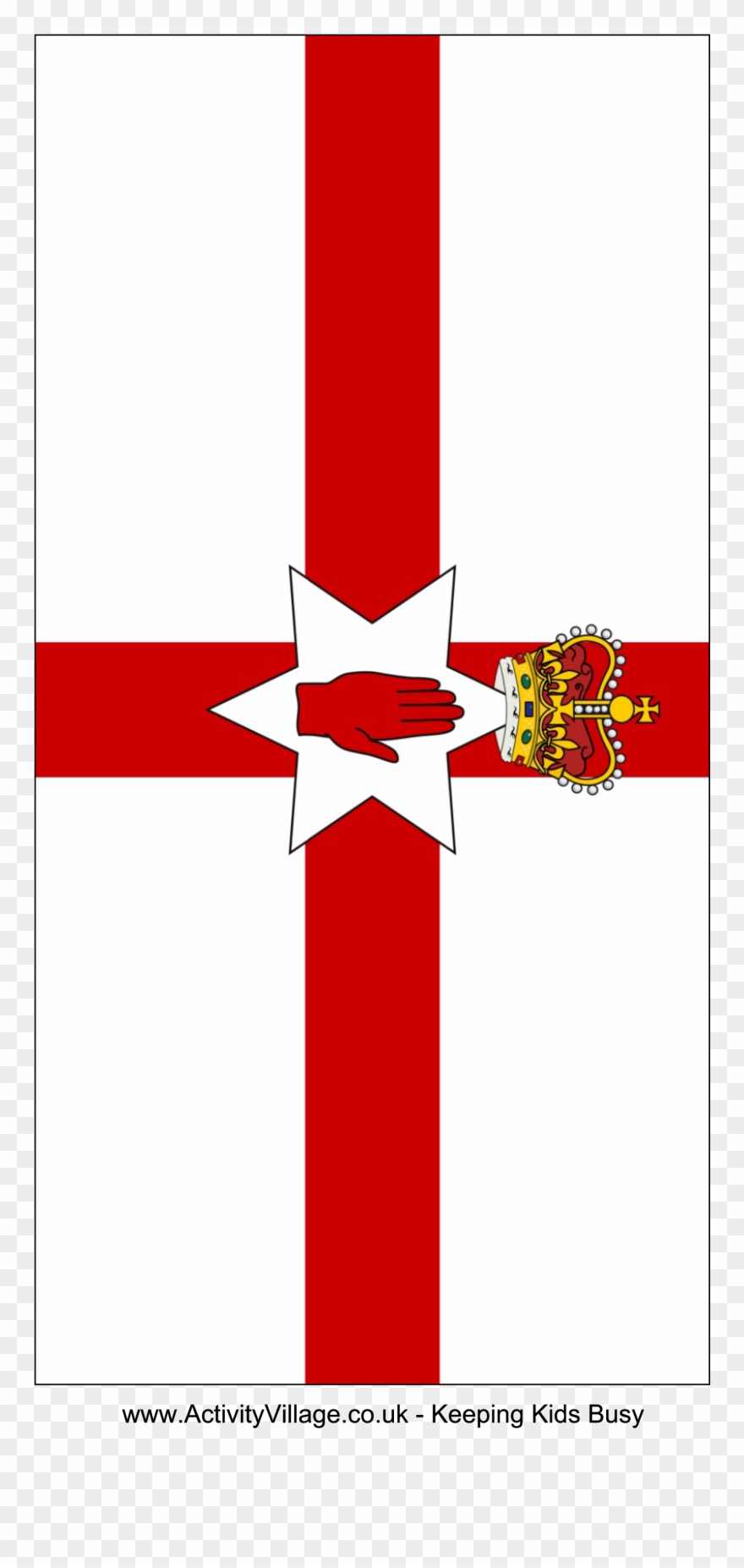 Terrific Flag Of Ireland Printable Northern Download - Northern Ireland Flag Small Clipart