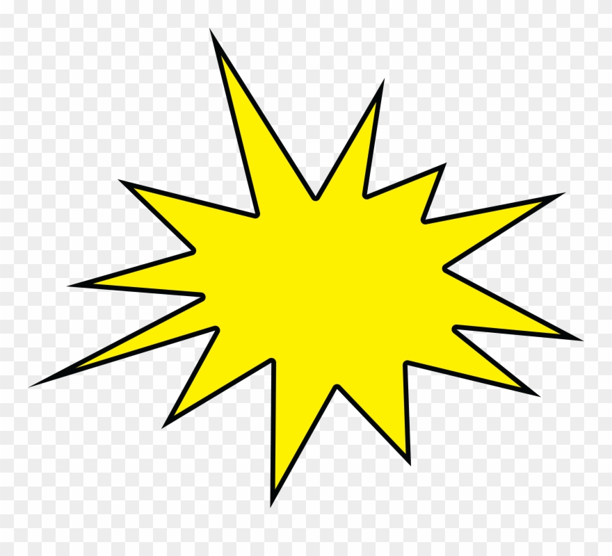 Background Image - Yellow Comic Speech Bubble Clipart