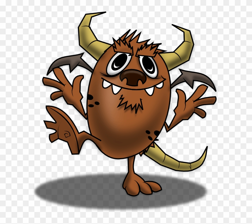 Free To Use & Public Domain Monsters Clip Art - Brown Monster Clipart - Png Download