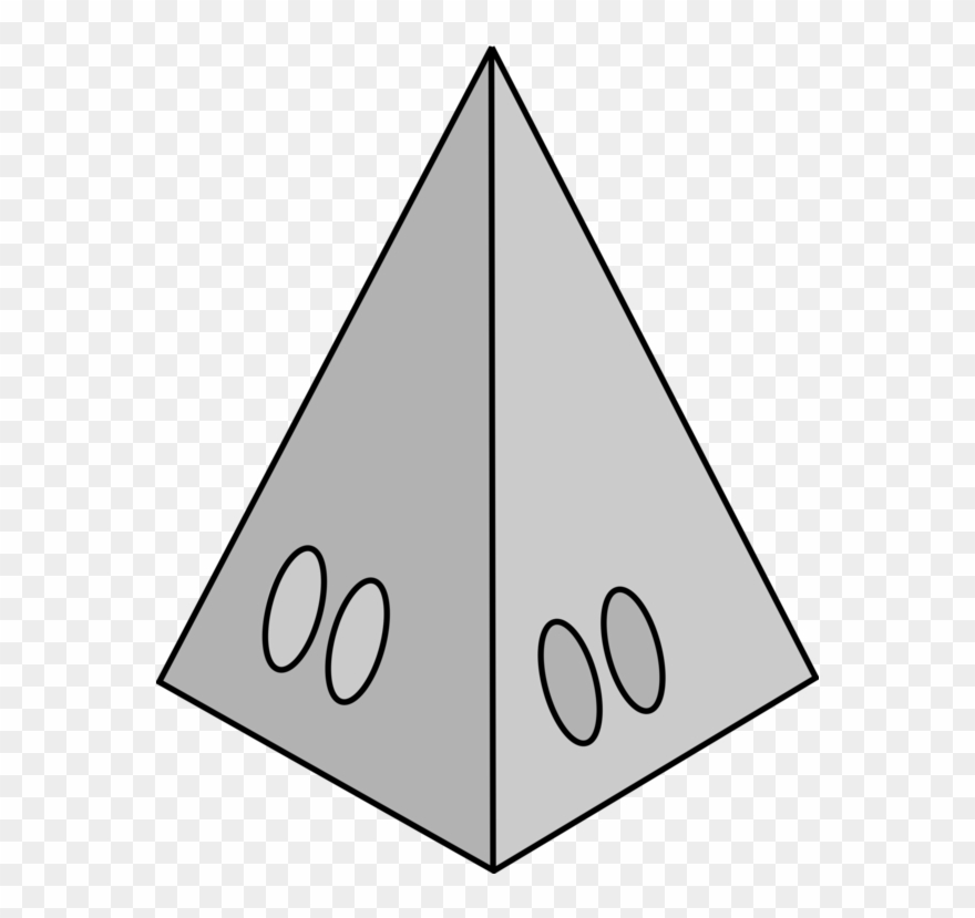 Pyramid Triangle Black And White - Pyramid Bw Clipart - Png Download
