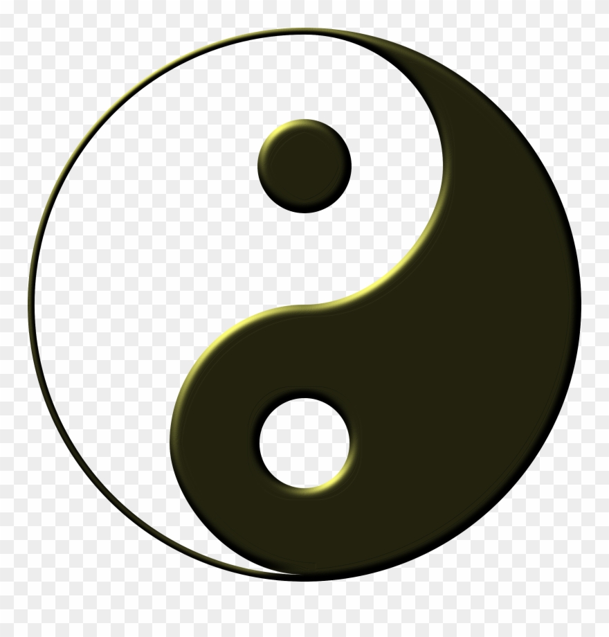 Big Image - Simple Yin Yang Tattoo Clipart