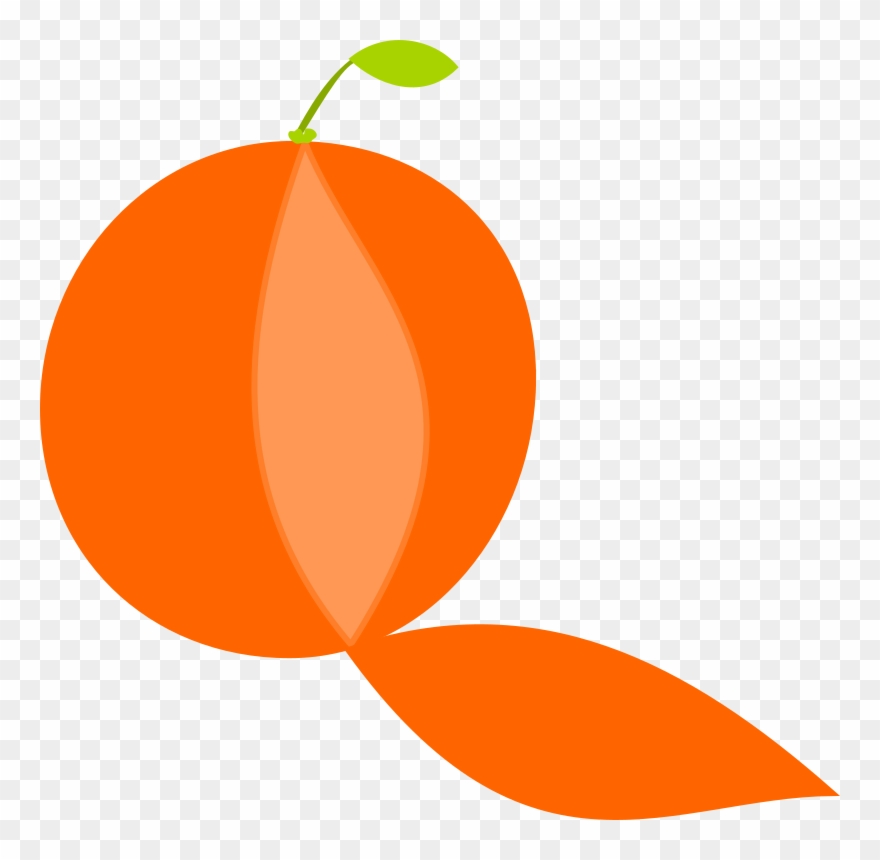 Clipart Peeled Orange Log Clip Art Picture Log Cabin - Peeled Orange Clipart - Png Download