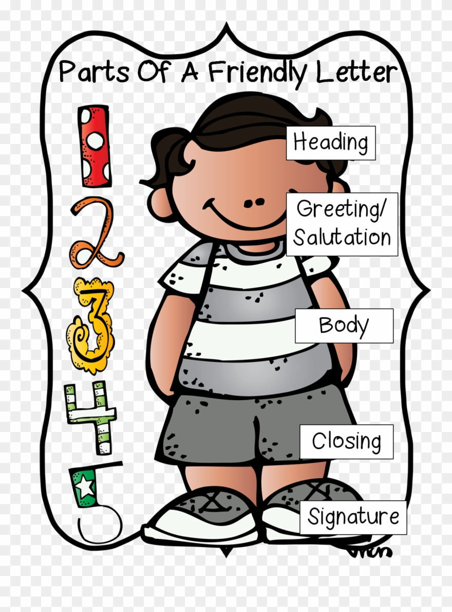 First Grade Wow - Parts Of A Friendly Letter Person Clipart