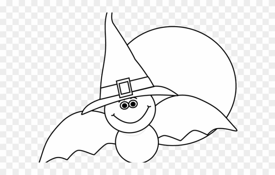 Original - Halloween Black And White Bat Clipart