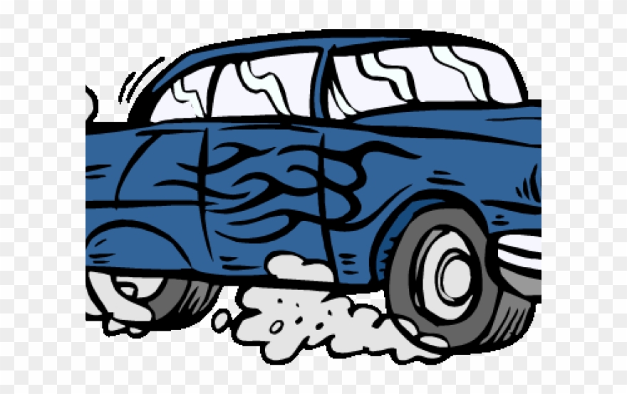 No Smoking Clipart Smoke Pollution - Air Pollution By Vehicle Clipart - Png Download