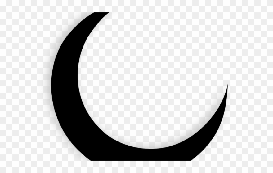 Crescent Clipart Half Moon - Moon - Png Download