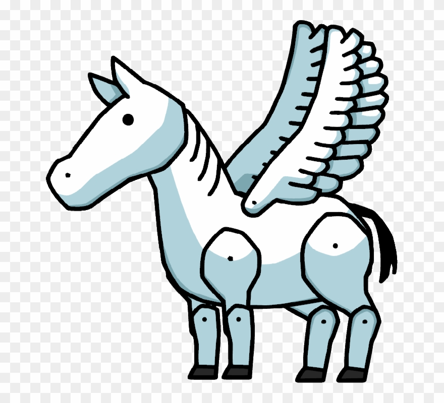 Download Pegasus Clipart Roman Scribblenauts Horse Png Transparent