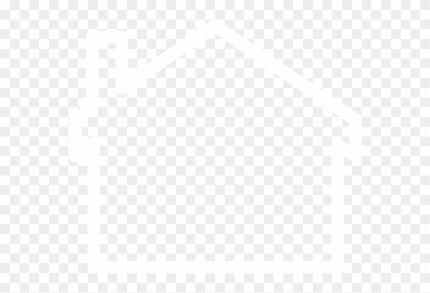House Outline Clipart Black And - Clip Art - Png Download