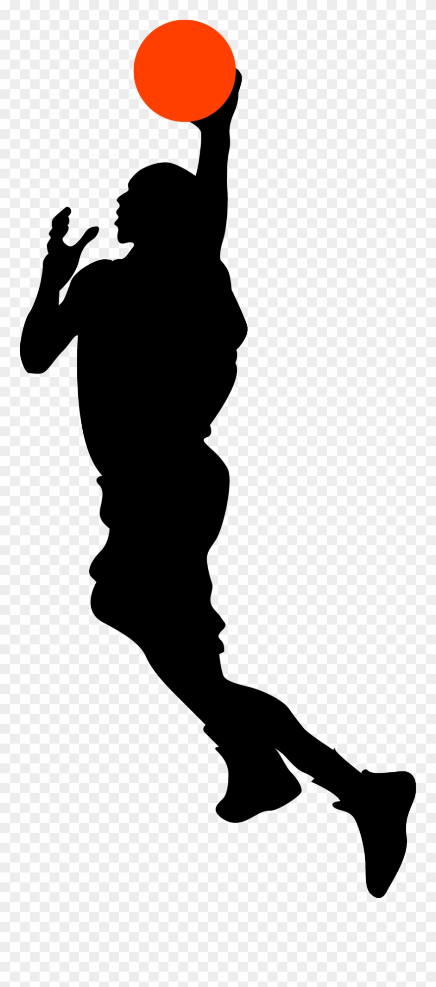 Clipart Free Stock T Shirt Basketball Layup - Basketball Lay Up Drawing - Png Download